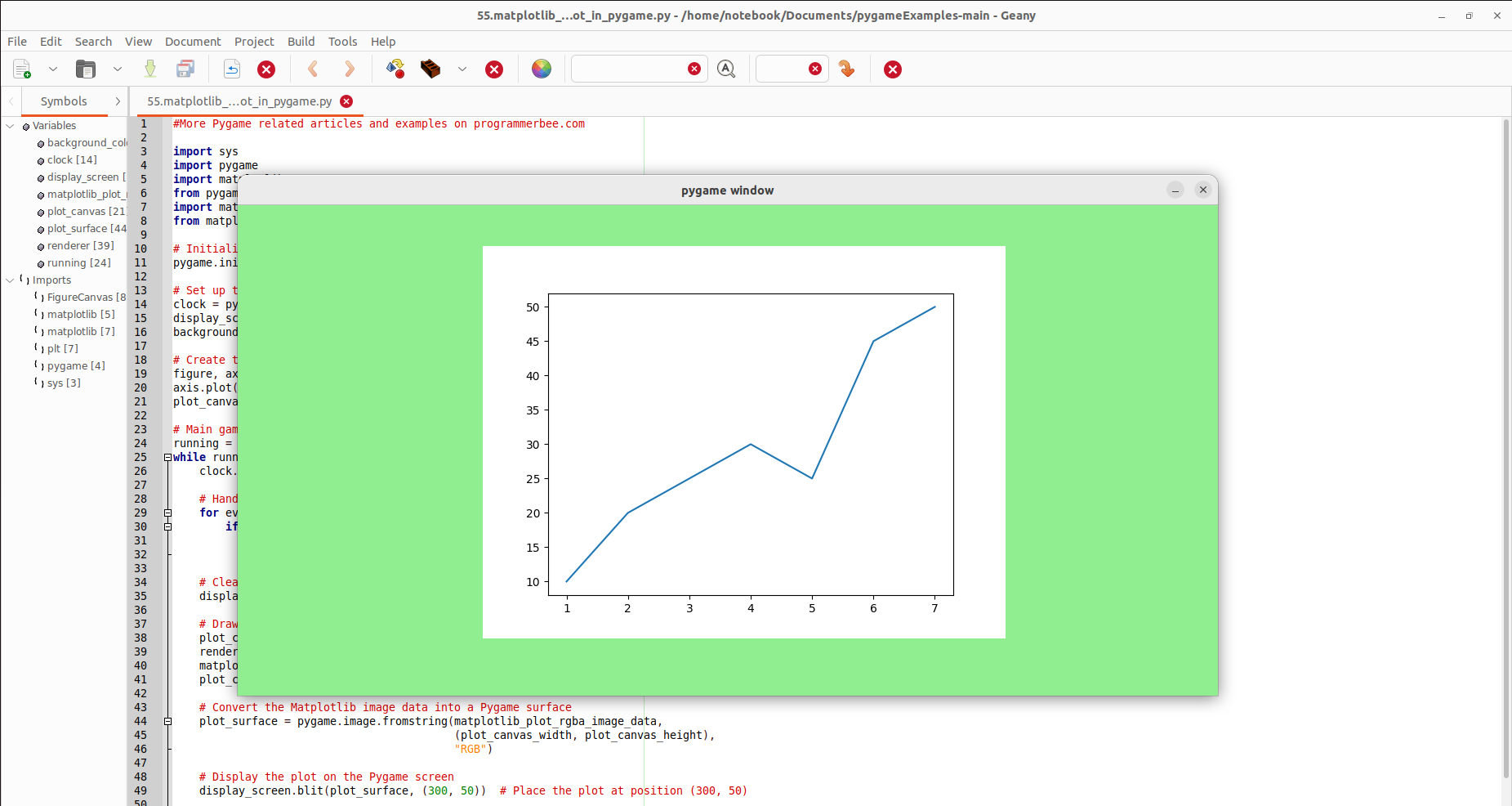 Display Matplotlib Plots in Pygame: A Step-by-Step Guide